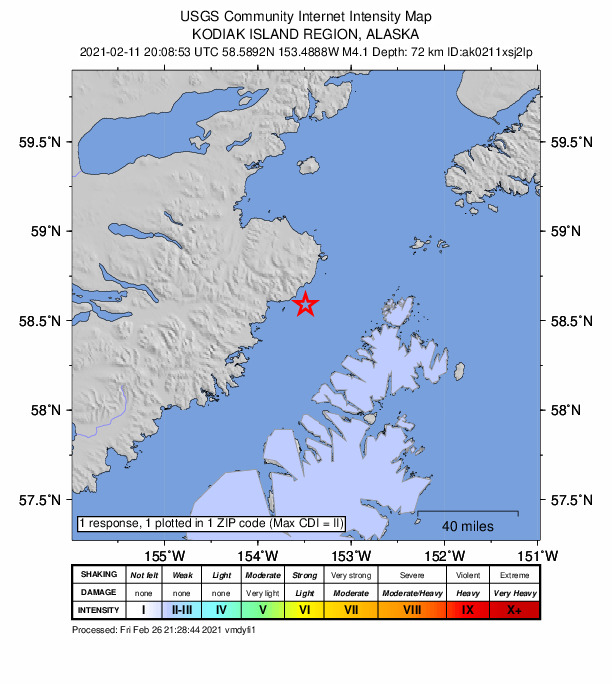 Did You Feel It? map: shaking reported by the public
