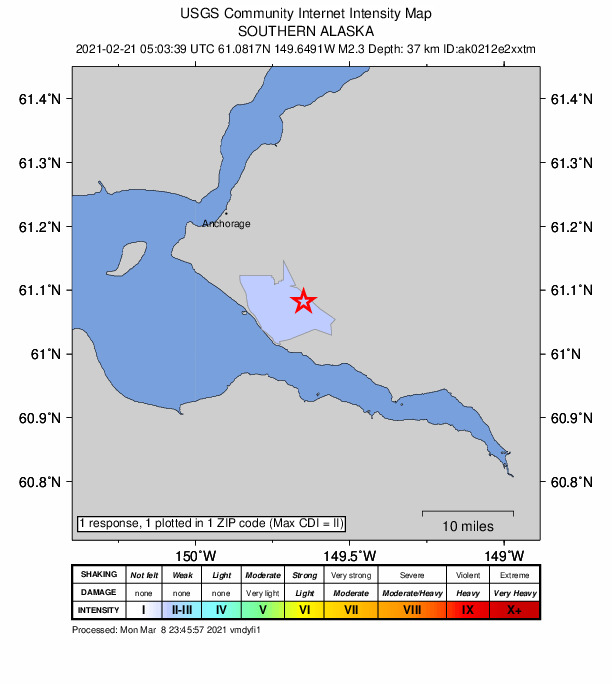 Did You Feel It? map: shaking reported by the public