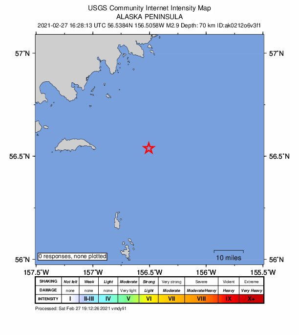 Did You Feel It? map: shaking reported by the public