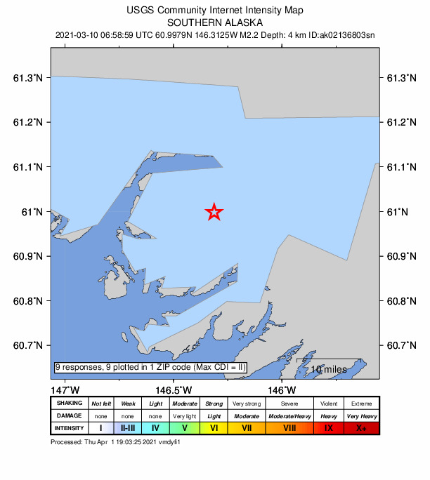 Did You Feel It? map: shaking reported by the public