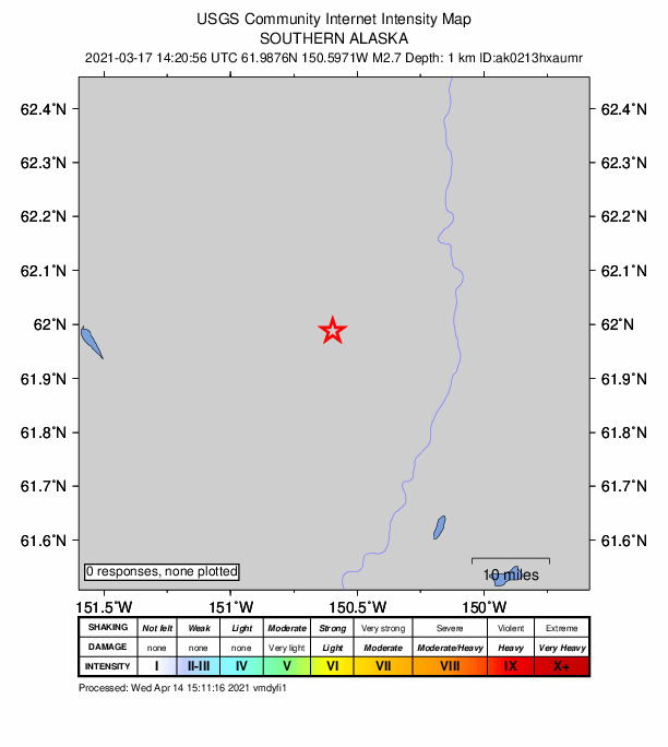 Did You Feel It? map: shaking reported by the public