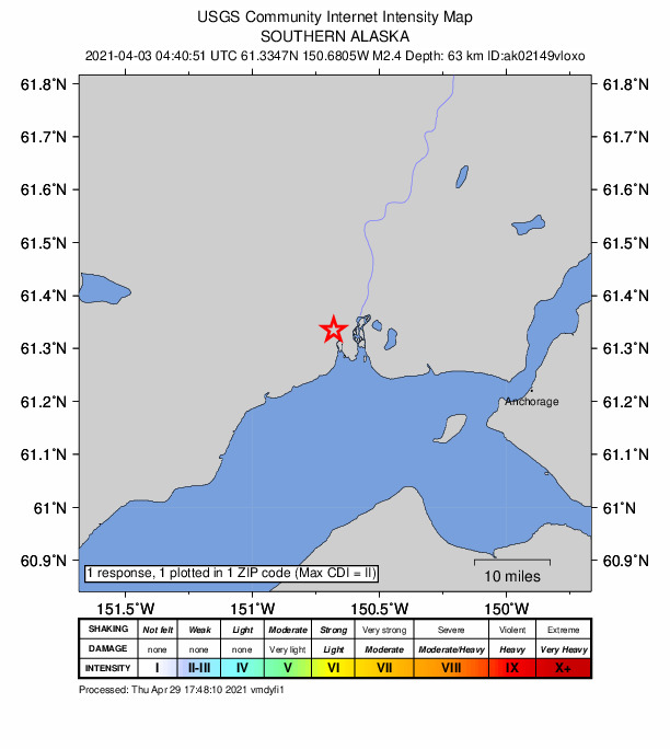 Did You Feel It? map: shaking reported by the public