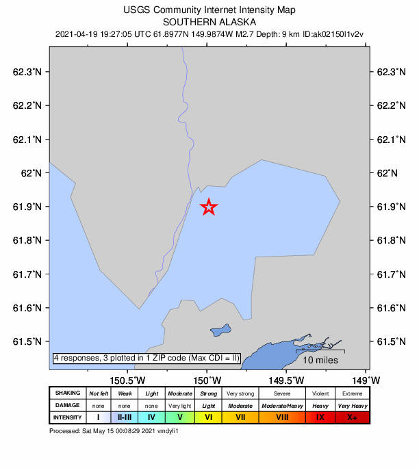 Did You Feel It? map: shaking reported by the public