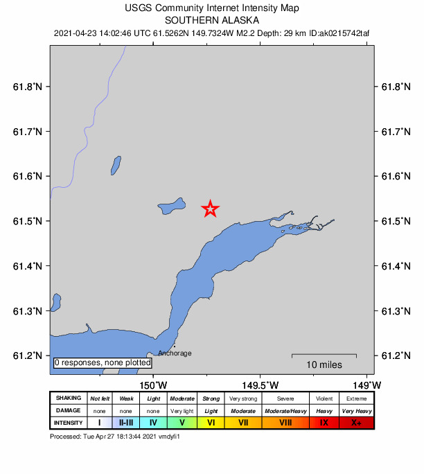 Did You Feel It? map: shaking reported by the public