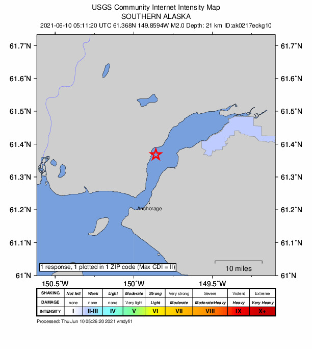 Did You Feel It? map: shaking reported by the public