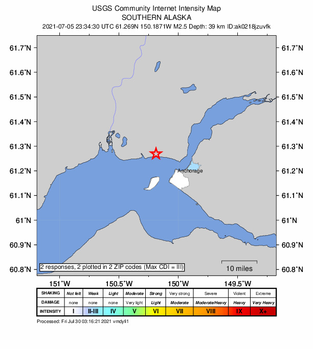 Did You Feel It? map: shaking reported by the public