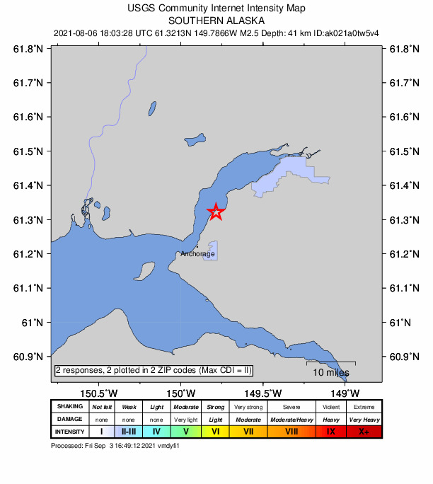 Did You Feel It? map: shaking reported by the public