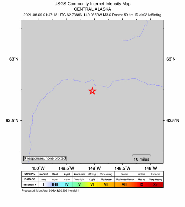 Did You Feel It? map: shaking reported by the public