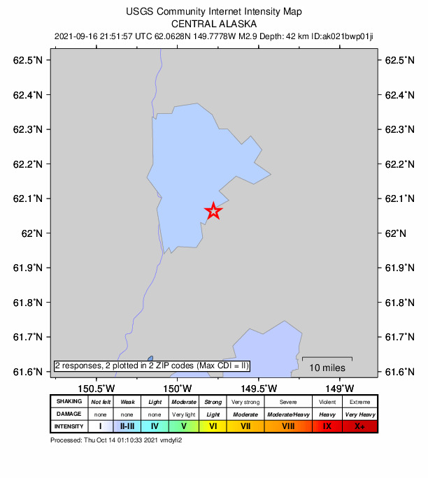 Did You Feel It? map: shaking reported by the public