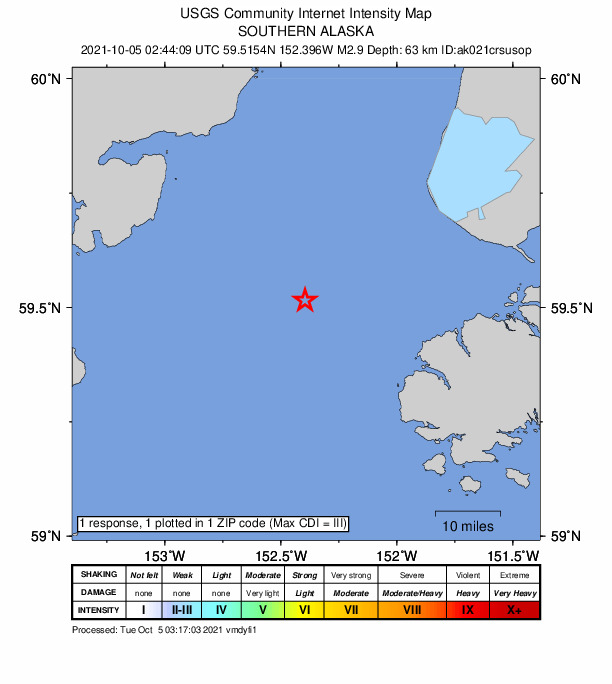 Did You Feel It? map: shaking reported by the public