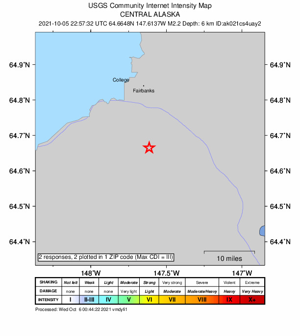 Did You Feel It? map: shaking reported by the public
