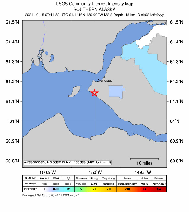 Did You Feel It? map: shaking reported by the public