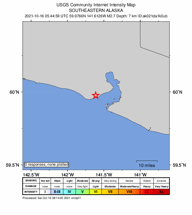 Did You Feel It? map: shaking reported by the public