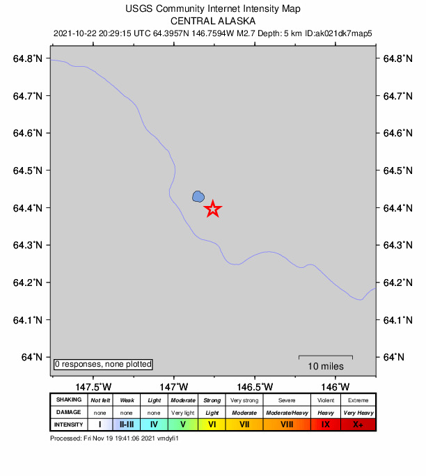 Did You Feel It? map: shaking reported by the public