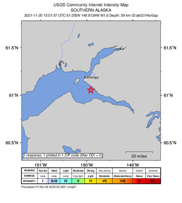 Did You Feel It? map: shaking reported by the public