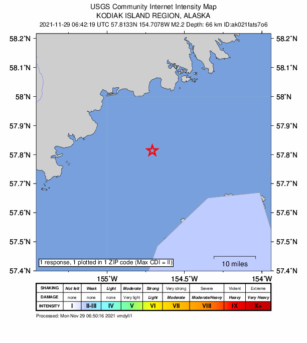 Did You Feel It? map: shaking reported by the public