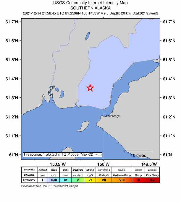 Did You Feel It? map: shaking reported by the public