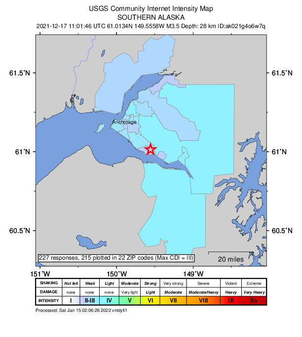 Did You Feel It? map: shaking reported by the public