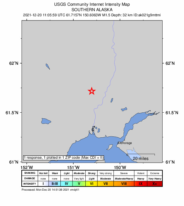 Did You Feel It? map: shaking reported by the public