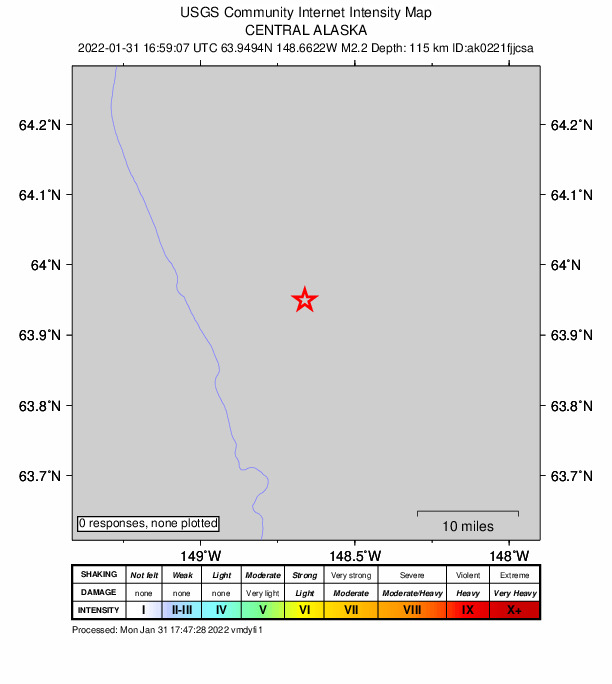 Did You Feel It? map: shaking reported by the public