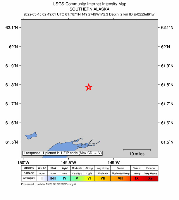 Did You Feel It? map: shaking reported by the public