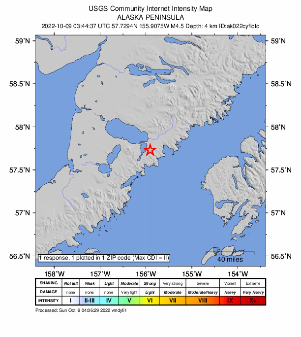 Did You Feel It? map: shaking reported by the public