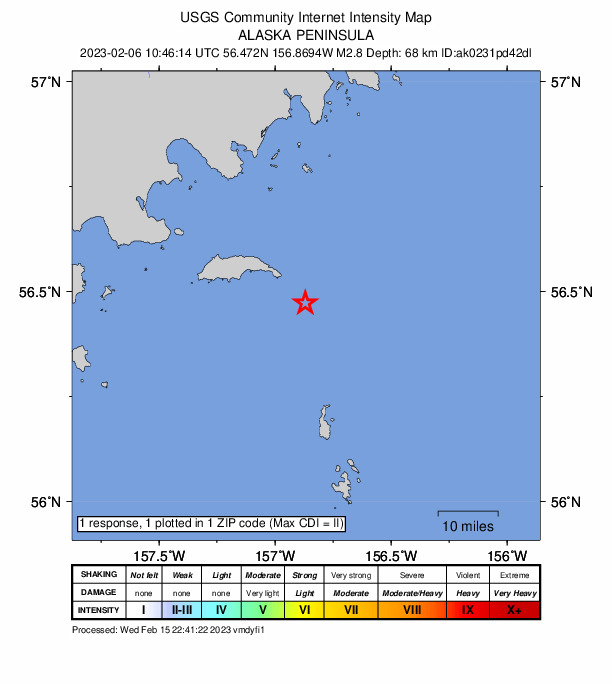 Did You Feel It? map: shaking reported by the public