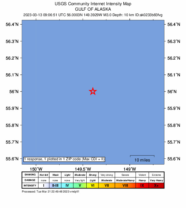 Did You Feel It? map: shaking reported by the public