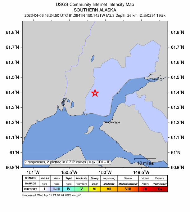 Did You Feel It? map: shaking reported by the public