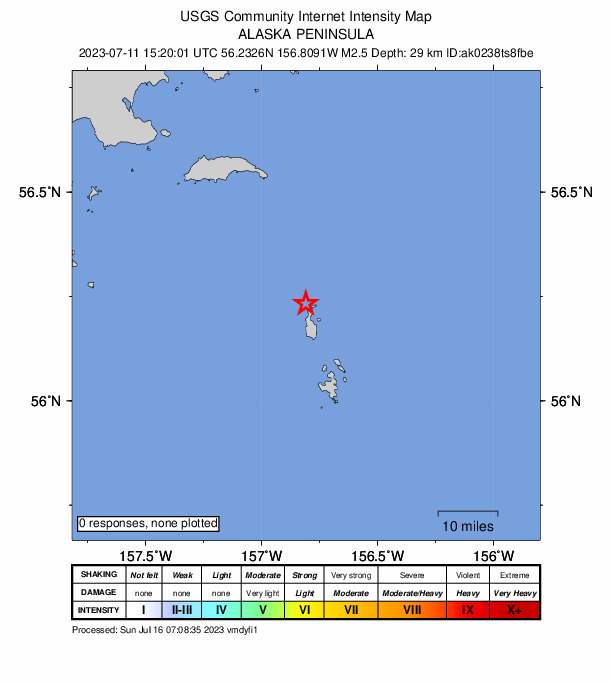 Did You Feel It? map: shaking reported by the public