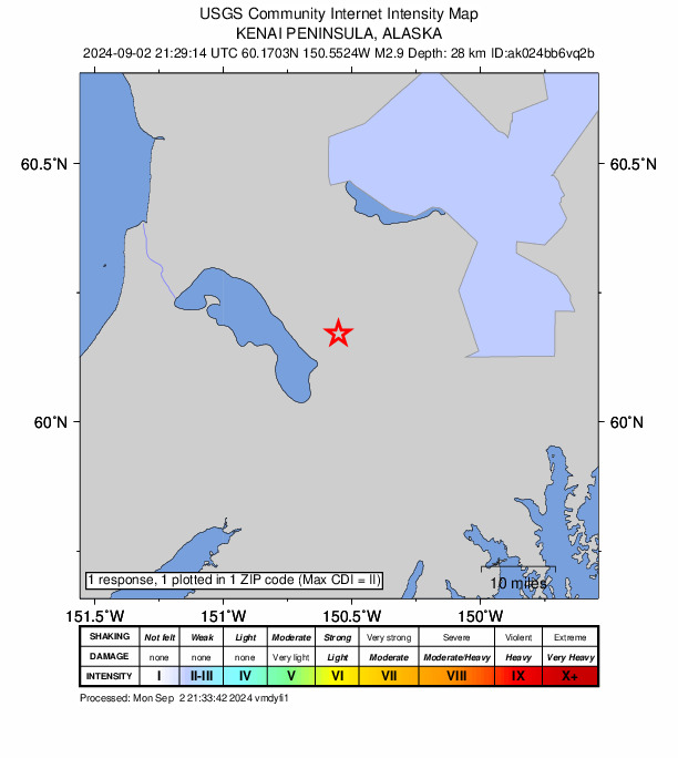 Did You Feel It? map: shaking reported by the public