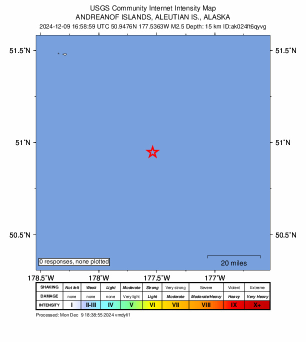 Did You Feel It? map: shaking reported by the public