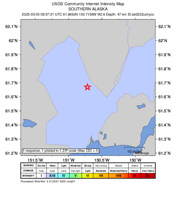 Did You Feel It? map: shaking reported by the public