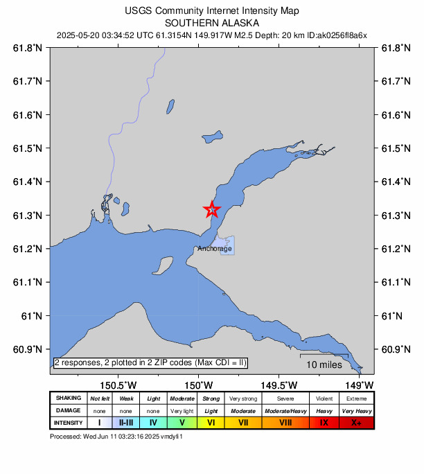 Did You Feel It? map: shaking reported by the public