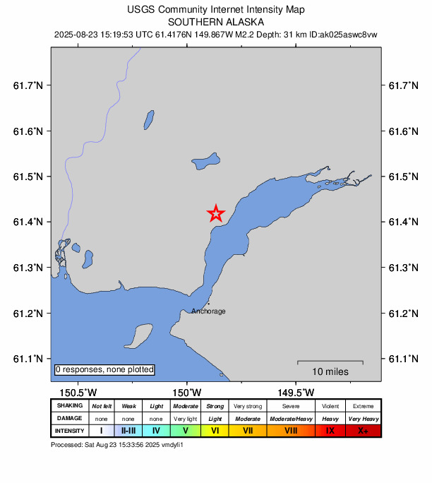 Did You Feel It? map: shaking reported by the public