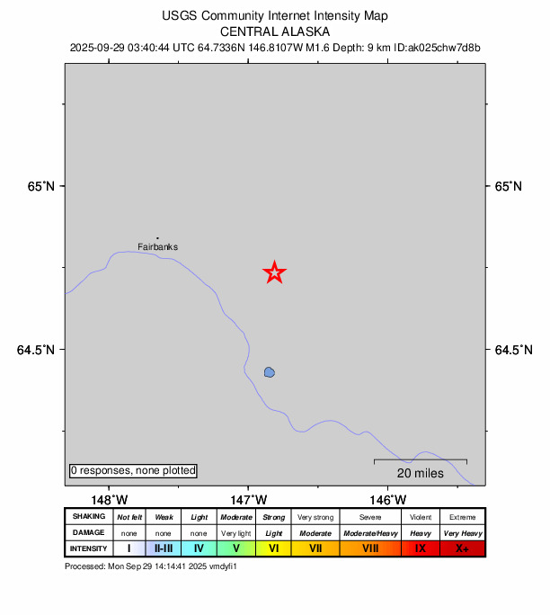Did You Feel It? map: shaking reported by the public