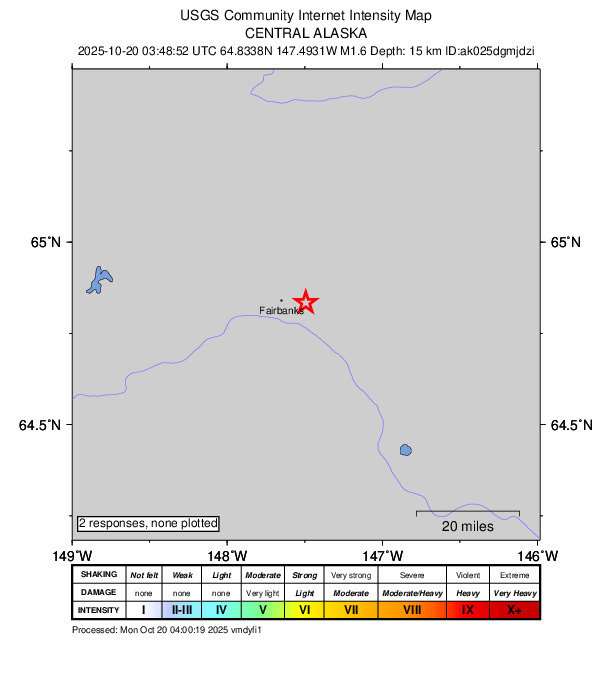 Did You Feel It? map: shaking reported by the public