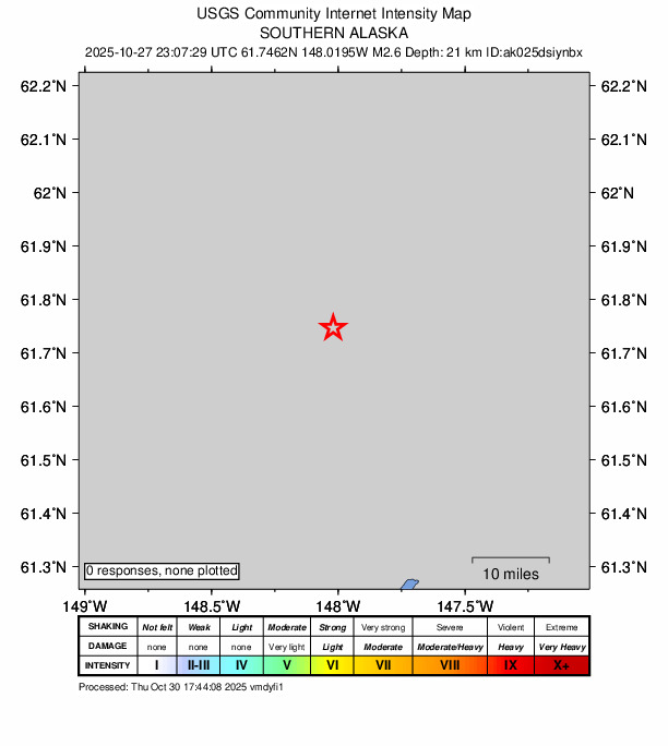 Did You Feel It? map: shaking reported by the public
