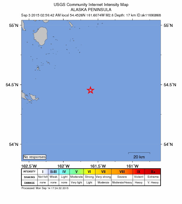 Did You Feel It? map: shaking reported by the public