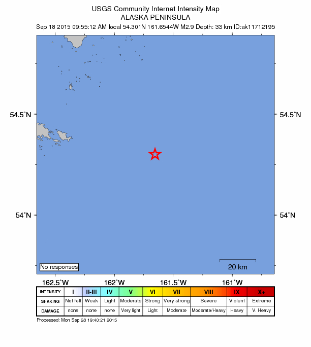 Did You Feel It? map: shaking reported by the public