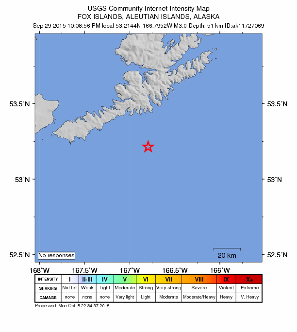 Did You Feel It? map: shaking reported by the public