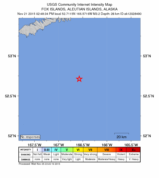 Did You Feel It? map: shaking reported by the public