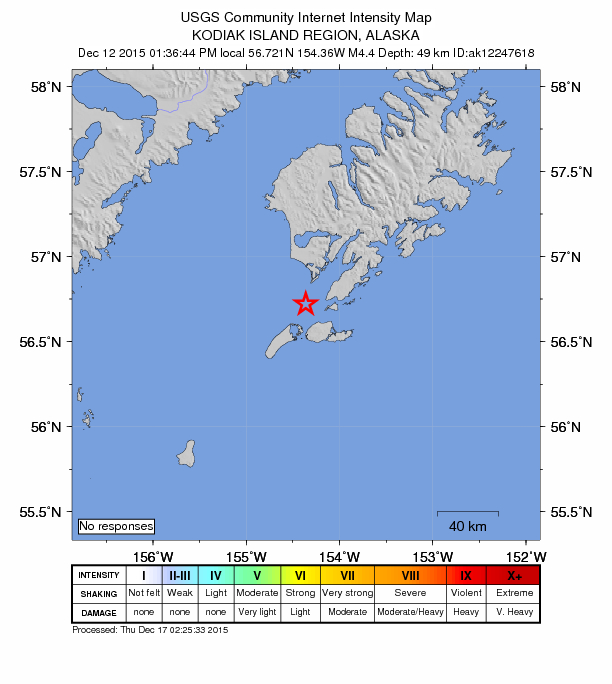 Did You Feel It? map: shaking reported by the public