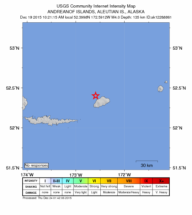 Did You Feel It? map: shaking reported by the public