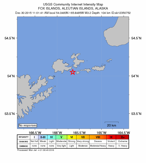 Did You Feel It? map: shaking reported by the public