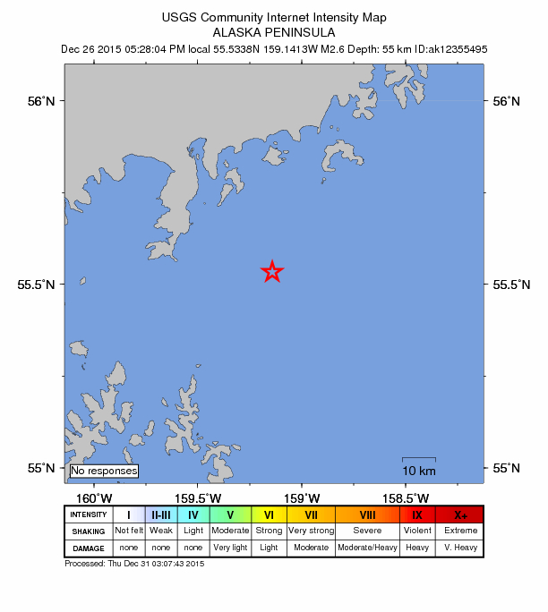 Did You Feel It? map: shaking reported by the public