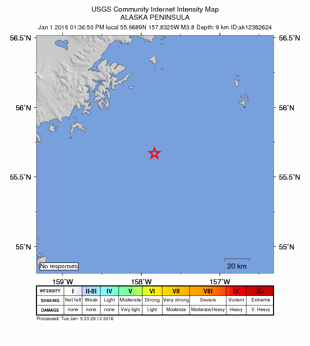Did You Feel It? map: shaking reported by the public