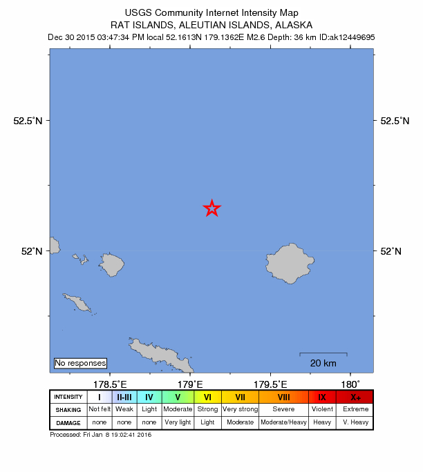 Did You Feel It? map: shaking reported by the public
