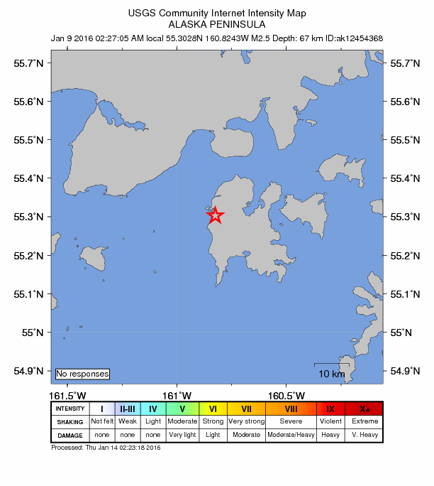 Did You Feel It? map: shaking reported by the public
