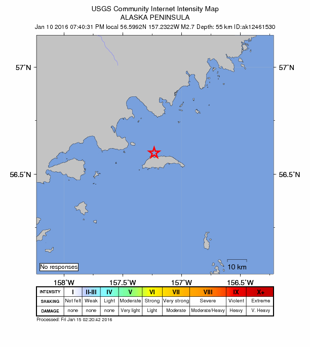 Did You Feel It? map: shaking reported by the public